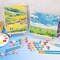 140 Pack Canvas with Easel Kit with Acrylic Paint Painting Boards Wooden Stands, Detail Brushes Canvas Panel Set for Adults Couples Beginners Sip and Paint Party Date Night